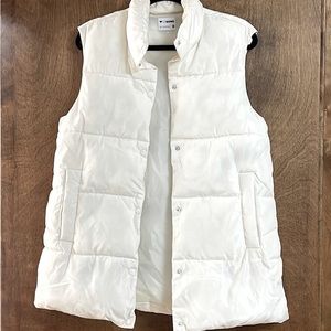 White Puff Vest